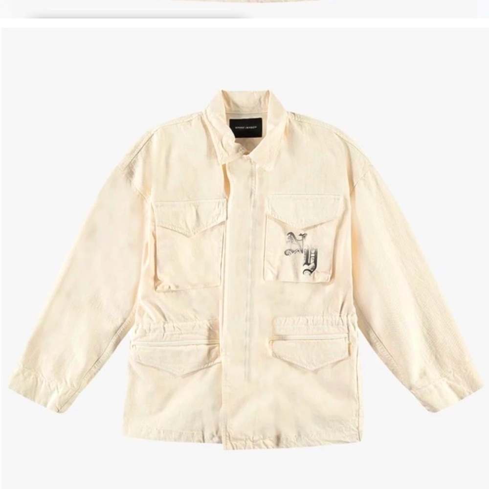 Spirit Jersey utility cargo jacket Loyalty NY unisex sz XXL NWT almond milk